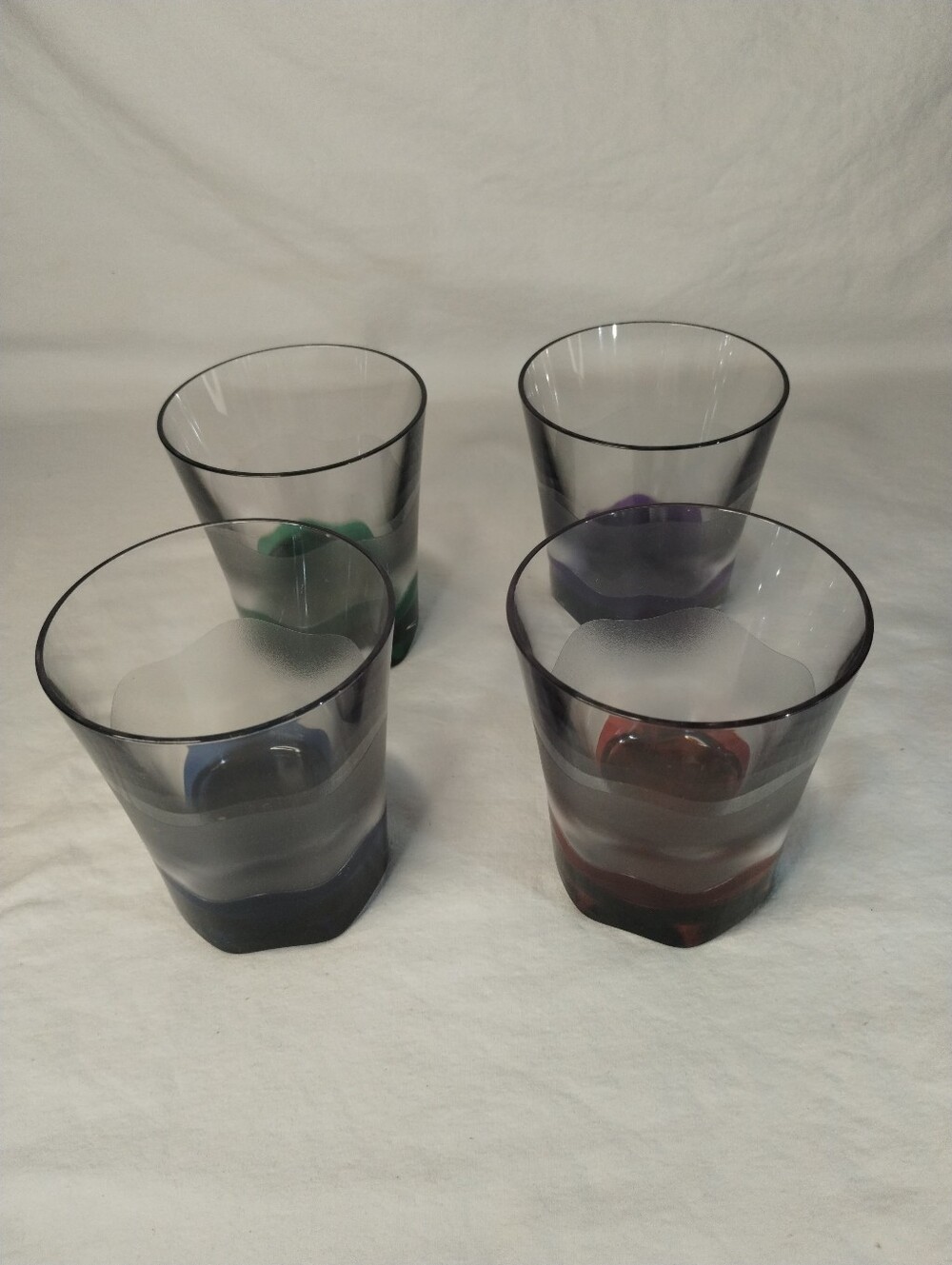 Tupperware Sheerly Elegant Illusions Tumblers - Set of 4 NEW RETIRED STOCK
